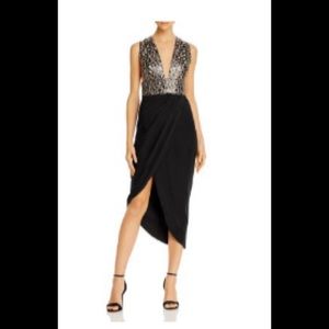 Sau Lee Mila Leopard Sequin Dress